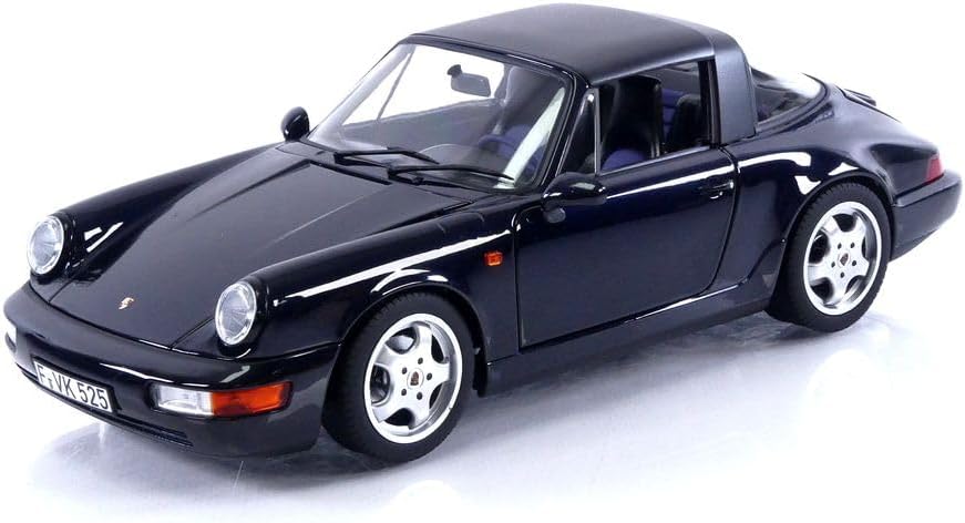Norev kompatibel mit Porsche 911 (964) Carrera 4 Targa 1991 dunkelblau metallic Modellauto 1:18