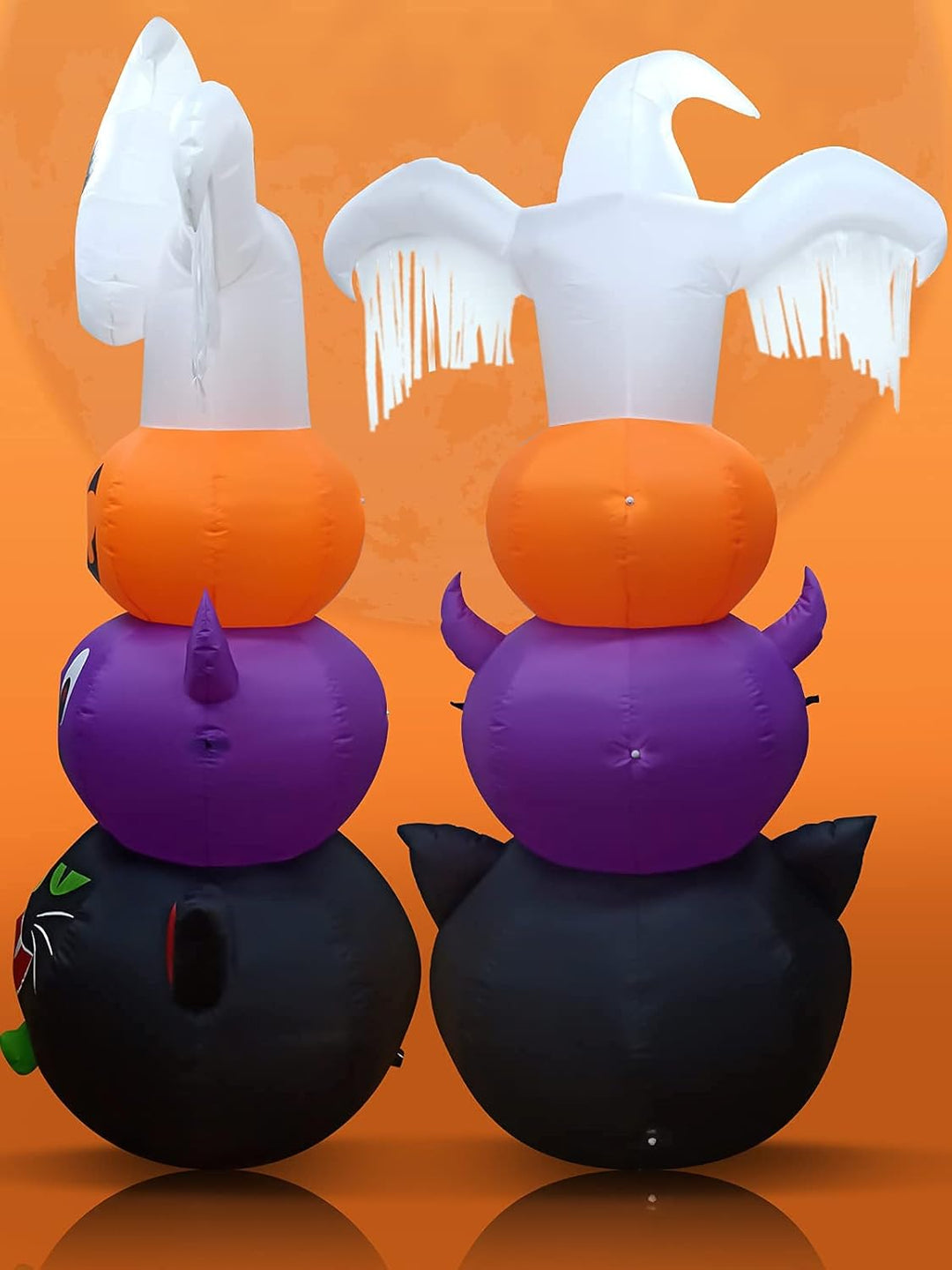 8FT Halloween Ghost Inflatables, Ghosts Pumpkins Fledermaus Schwarze KatzeAufblasbar Deko Dekoration
