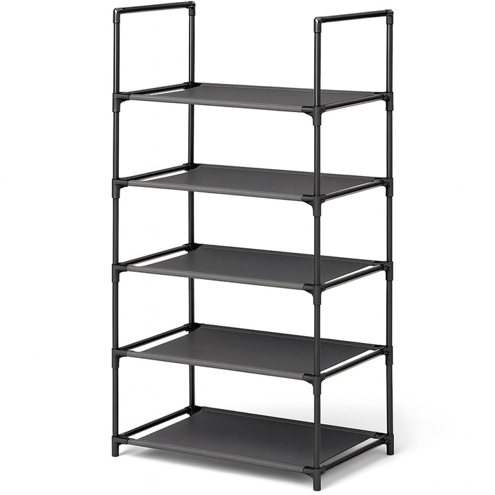 edihome, Schuhregal, 5 Ebenen, (28 x 45 x 89 cm), Schuhschrank Schmal, Schmale und hohe Schuhregale