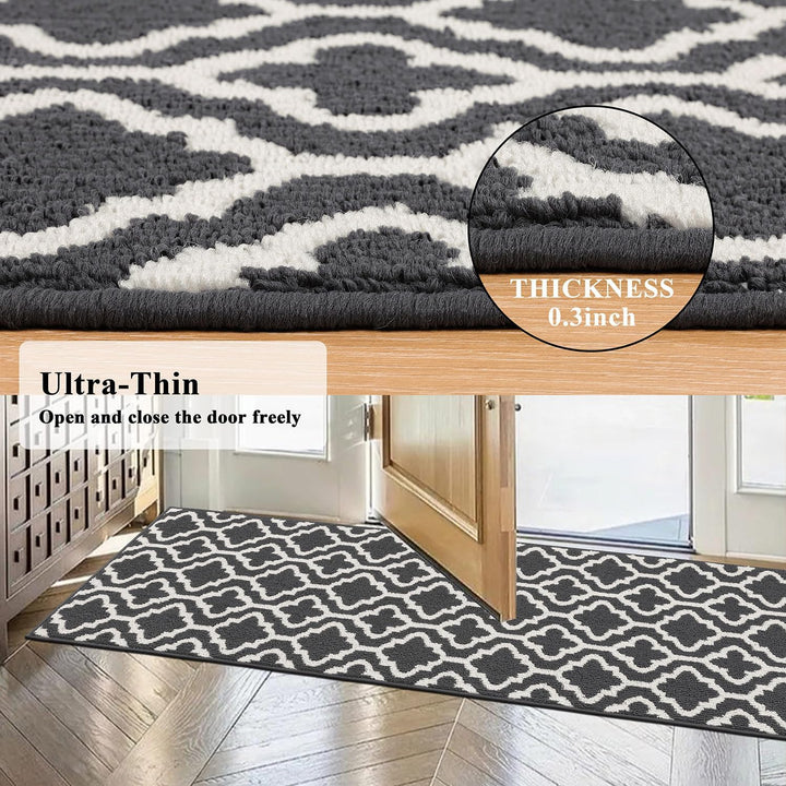 SHACOS Läufer Teppich 50x150 cm Läufer Flur rutschfest Teppichläufer Küchenteppich Waschbar Flur Tep