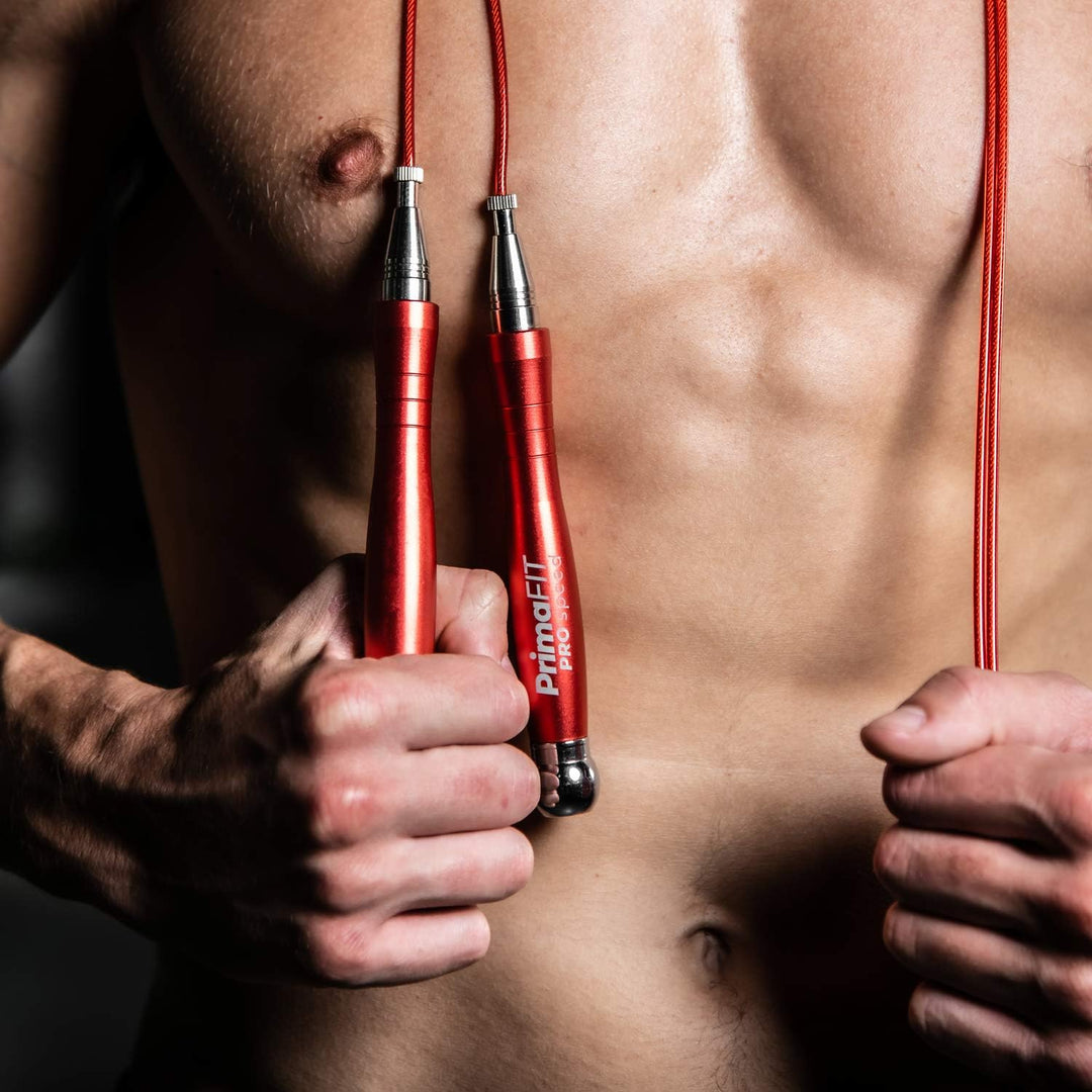 PrimaFIT Springseil Erwachsene Fitness Pro Speed Jump Rope 3m Seilspringen Verstellbar Mit Gewichten