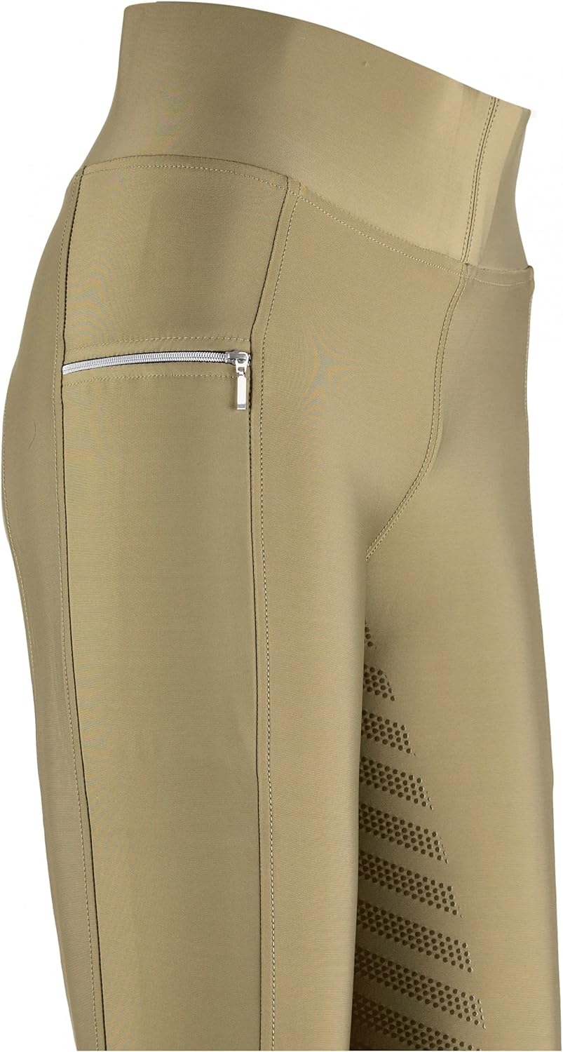 Lazura - Reitleggings für Damen Fenja | Vollbesatz aus Silikon | Reithose mit 2 seitlichen Handytasc