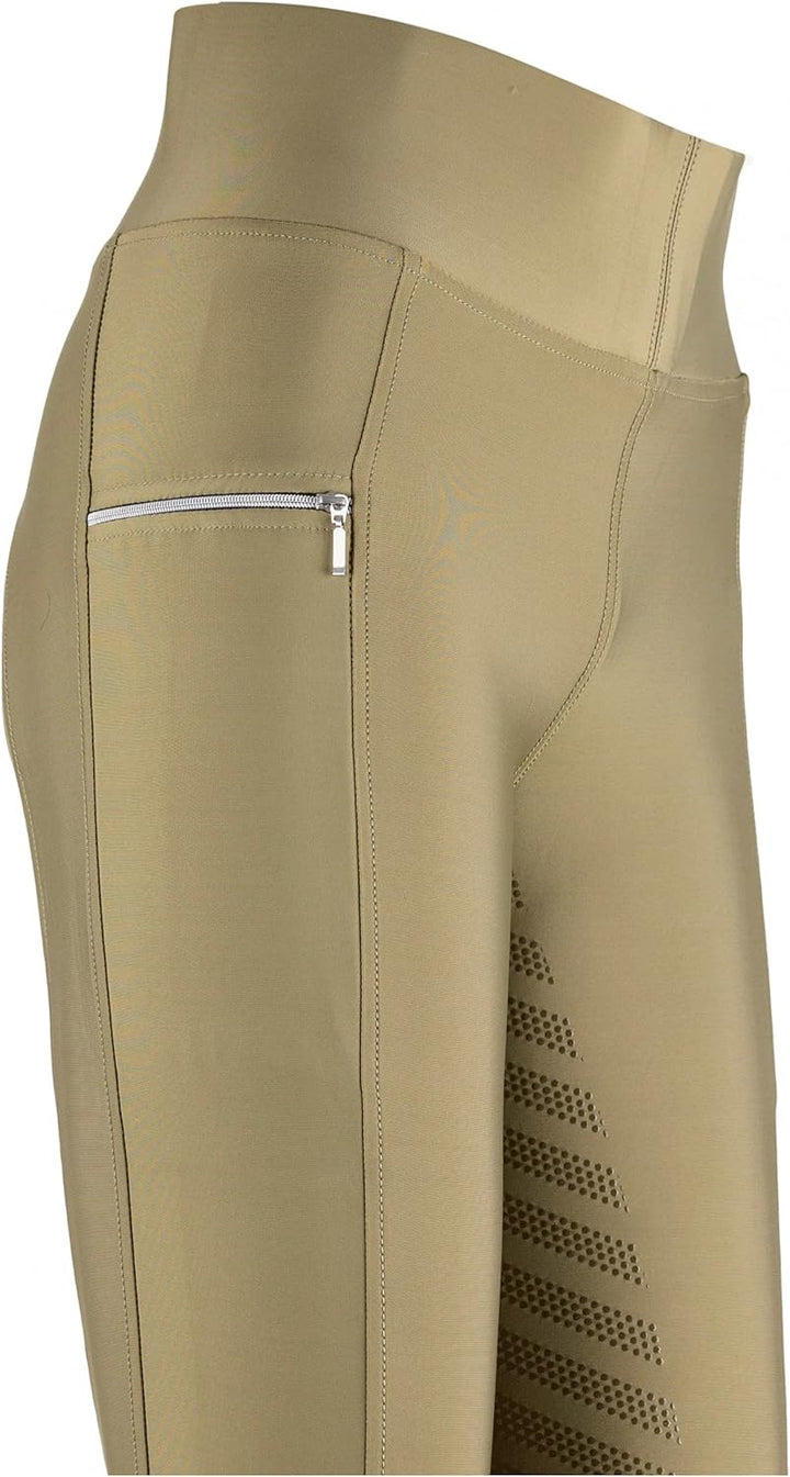 Lazura - Reitleggings für Damen Fenja | Vollbesatz aus Silikon | Reithose mit 2 seitlichen Handytasc