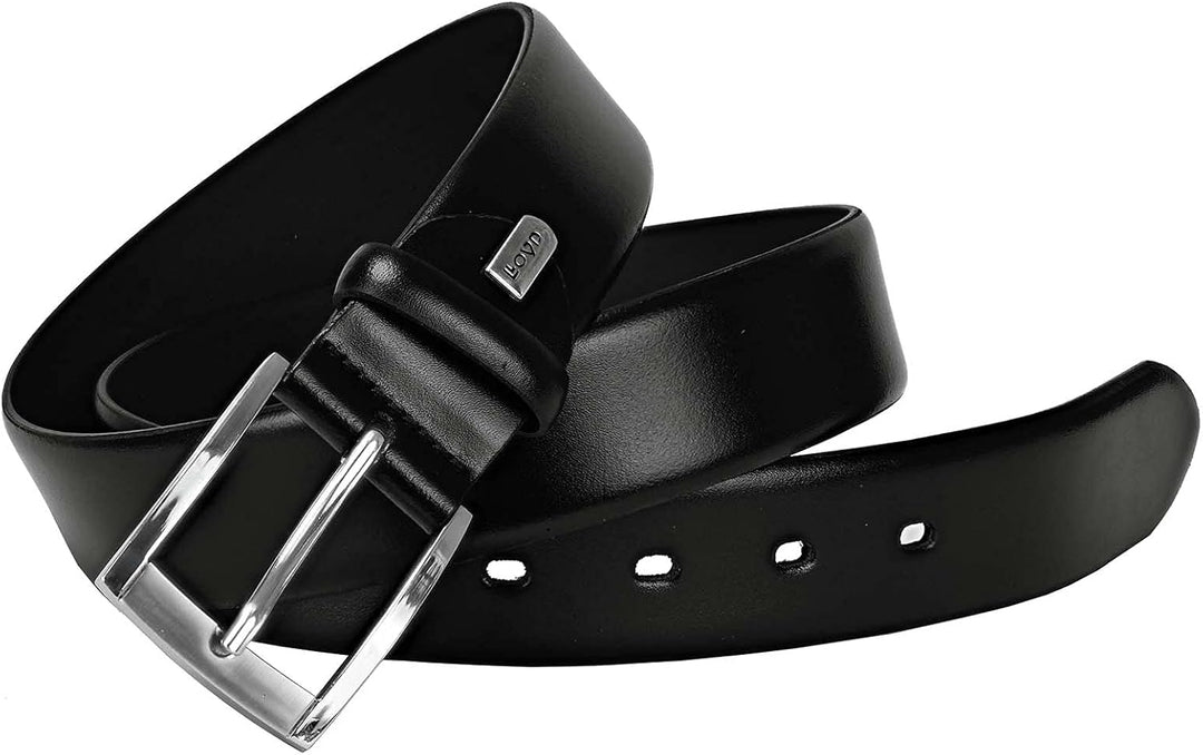 LLOYD-Herren-Ledergürtel 35 mm Dorn-Schliesse Schwarz 85, Schwarz 85