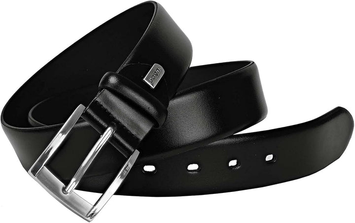LLOYD-Herren-Ledergürtel 35 mm Dorn-Schliesse Schwarz 85, Schwarz 85