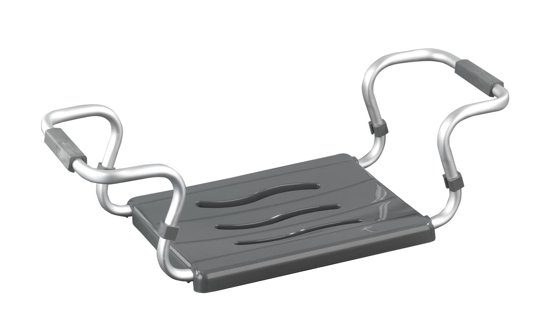 Maximex Badewannensitz Secura Silber - ausziehbar, 120 kg Tragkraft, Aluminium, 55-65 x 18 x 26 cm,