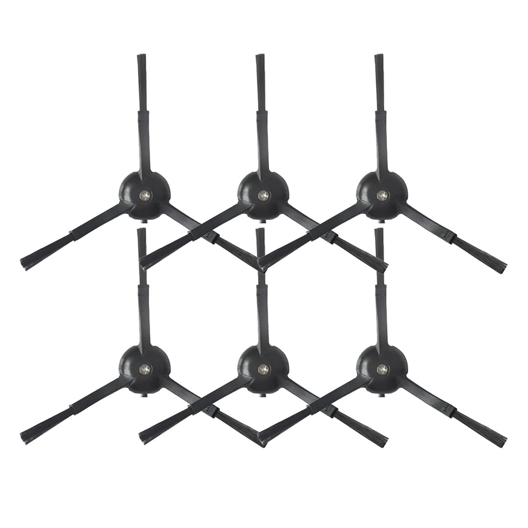 BiOHY Seitenbürste kompatibel mit Roborock S5 & S6 in schwarz (6er-Set) | passend für S5, S50, S51,