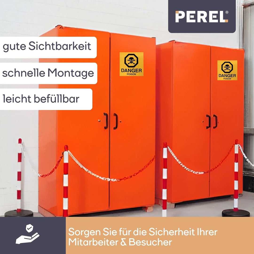 PEREL - SCP90  Kunststoff Post für Sicherheit Kette Zwei Stück 145842