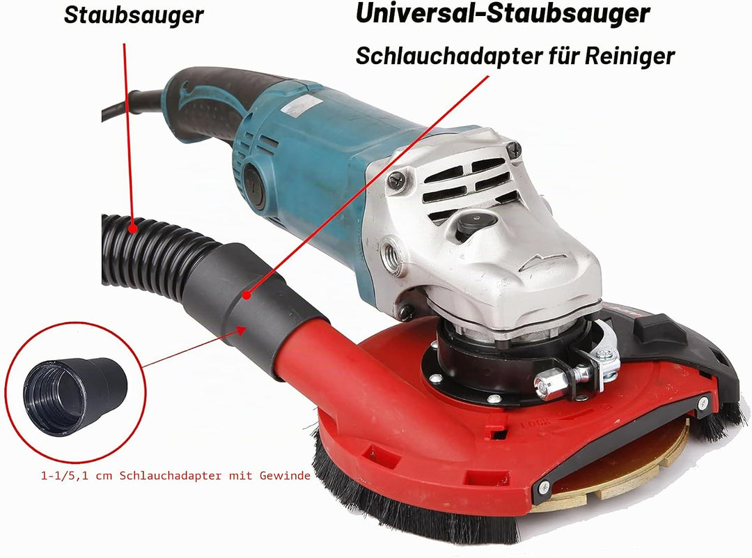 Aidelife Absaughaube mit Bürsten für Winkelschleifer 180mm, 180mm