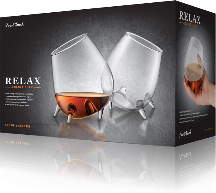 Final Touch Relax Cognacgläser, 473 ml, 2 Stück