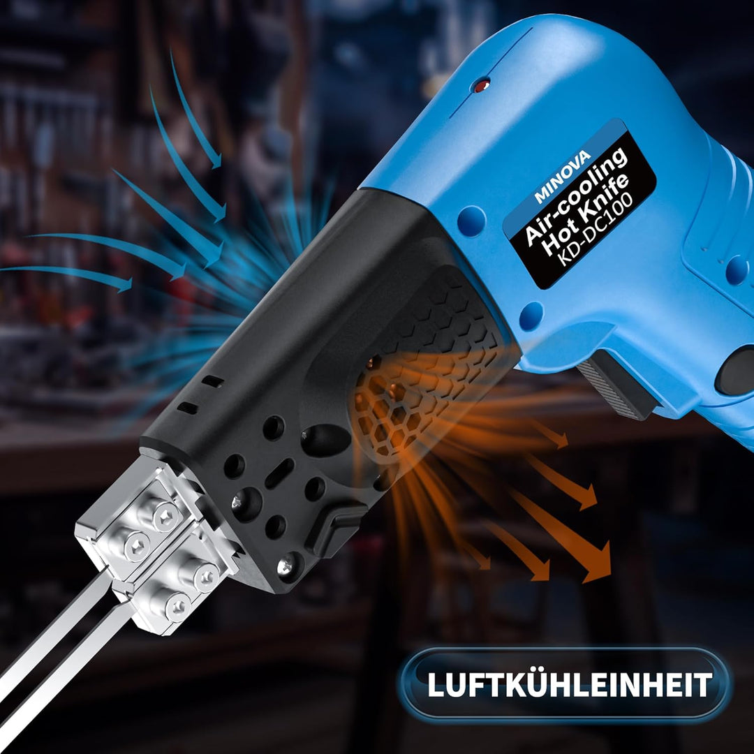 MINOVA Styroporschneider Styrocutter Pro Elektrischer Heissschneider für Stoffe und Seile inklusive