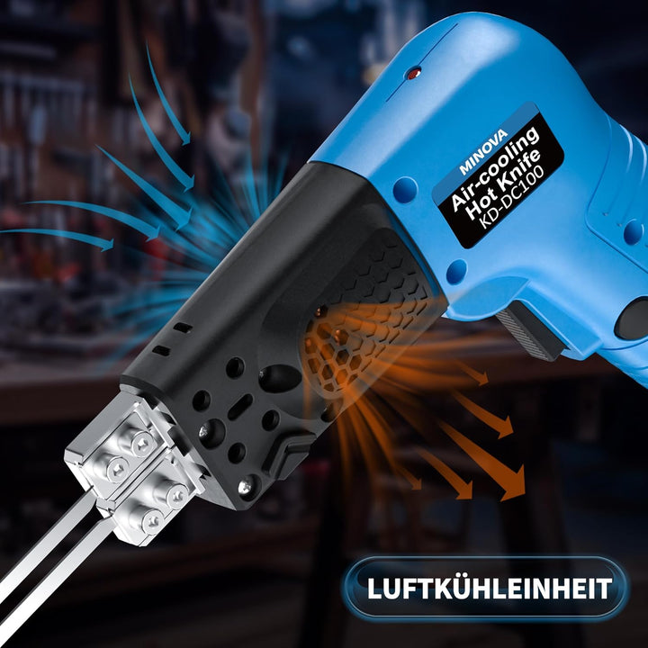 MINOVA Styroporschneider Styrocutter Pro Elektrischer Heissschneider für Stoffe und Seile inklusive