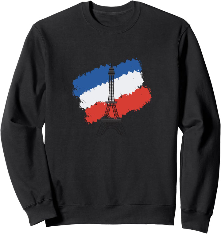 Paris Französische Flagge Sweatshirt
