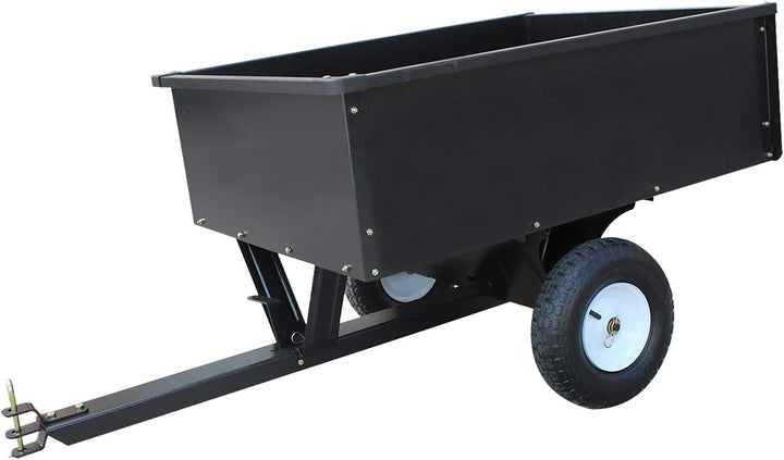 SECURA Anhänger kippbar 180KG Kapazität kompatibel mit McCulloch Rasentraktor