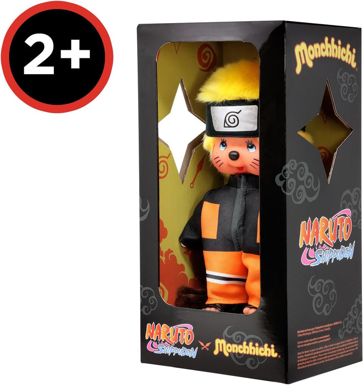 BANDAI - Monchhichi - Kuscheltier Monchhichi Naruto Shippuden - Ikonisches Affenkuscheltier der 80er