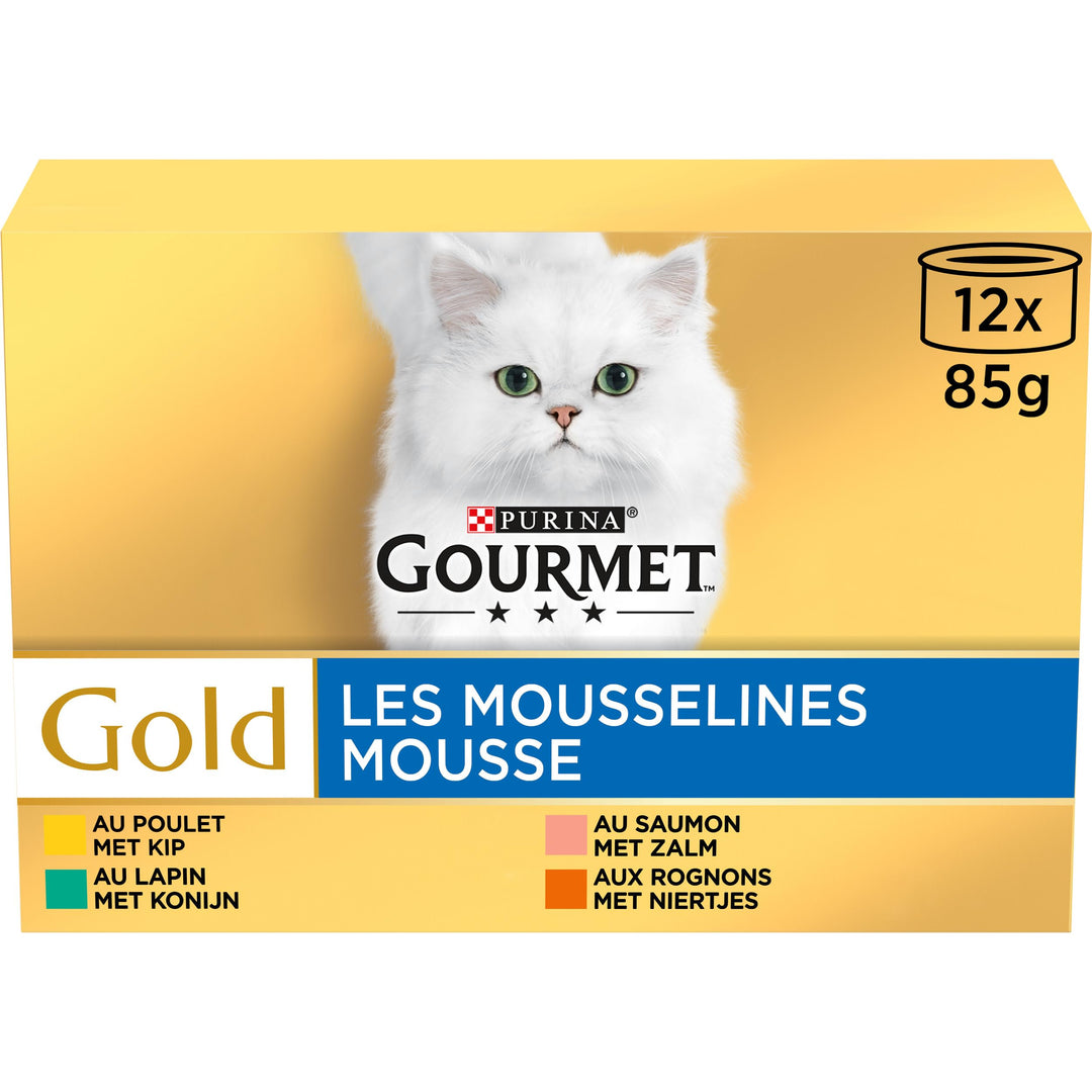 Gourmet Gold Les Mousselines Mahlzeiten für erwachsene Katzen, Geschmacksrichtungen wählbar Poulet 8