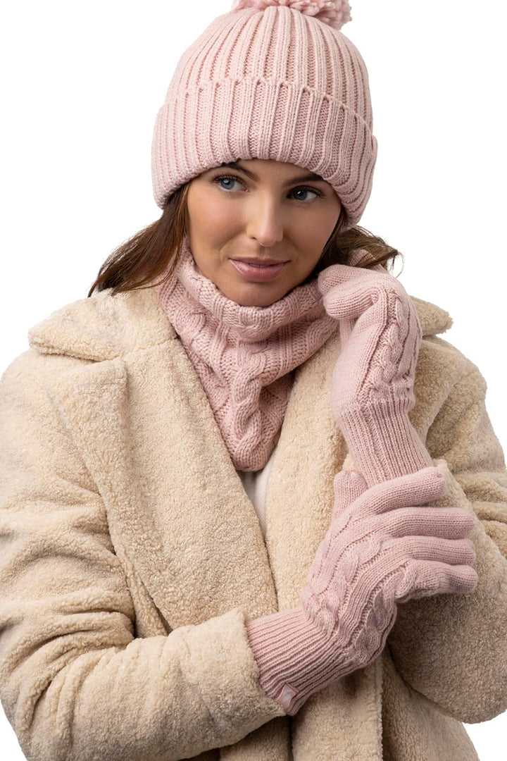 HEAT HOLDERS - Damen Extra Warm Winter Handschuhe | Strick Handschuhe mit Innen Flauschig Fleece Gef