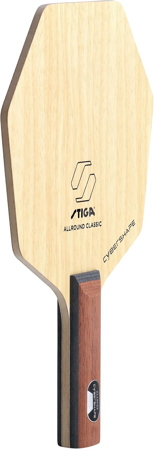 STIGA Allround Classic Cybershape - Offensives 5-Layer Tischtennisholz - Leichtgewichtig mit Präzisi