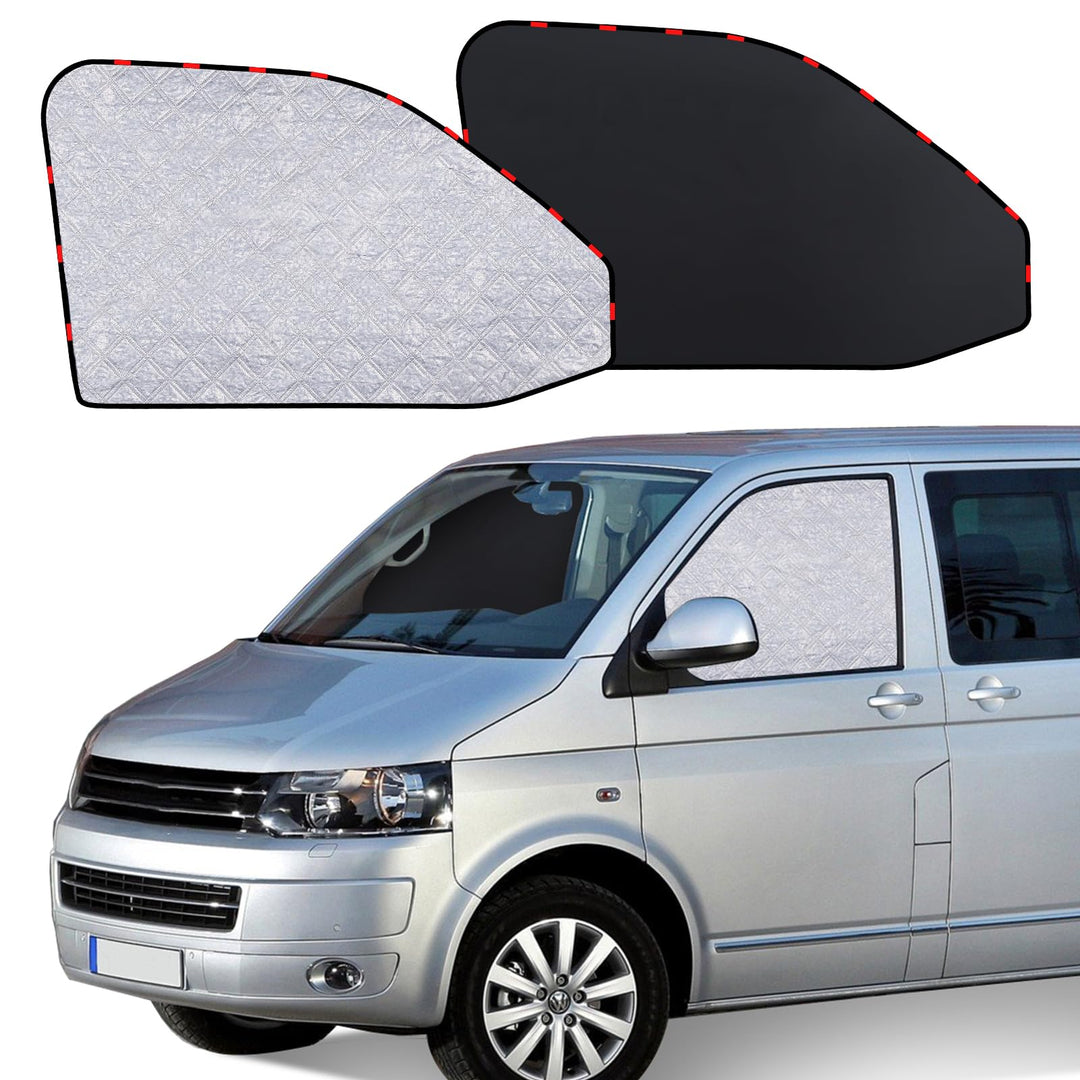 ZATOOTO Sonnenschutz Seitenscheibe für VW T5 T6, Magnetisch Verdunkelung | 2 Stück Autoscheiben Sonn