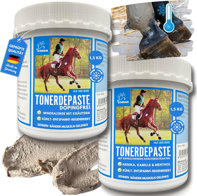 essigsaure Tonerde - Tonerde Pferd I Pferdebalsam kühlend I Tonerde Arnika Salbe I Mineralerde I Hei