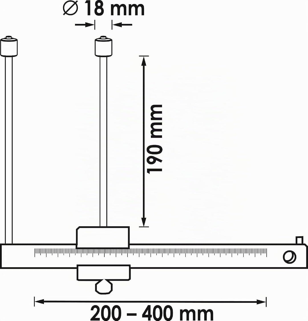 Vigor Bremsscheiben Messschieber, 1 Stück, V4930