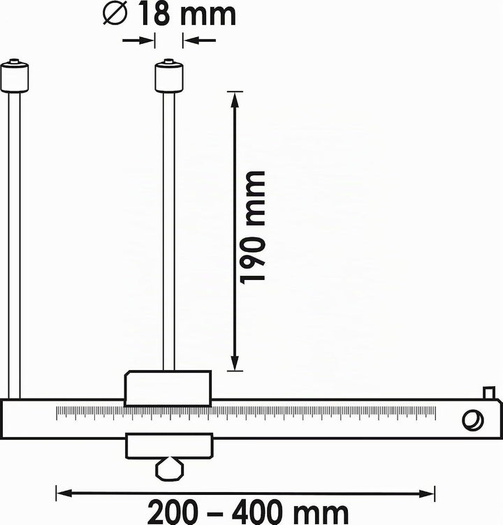 Vigor Bremsscheiben Messschieber, 1 Stück, V4930