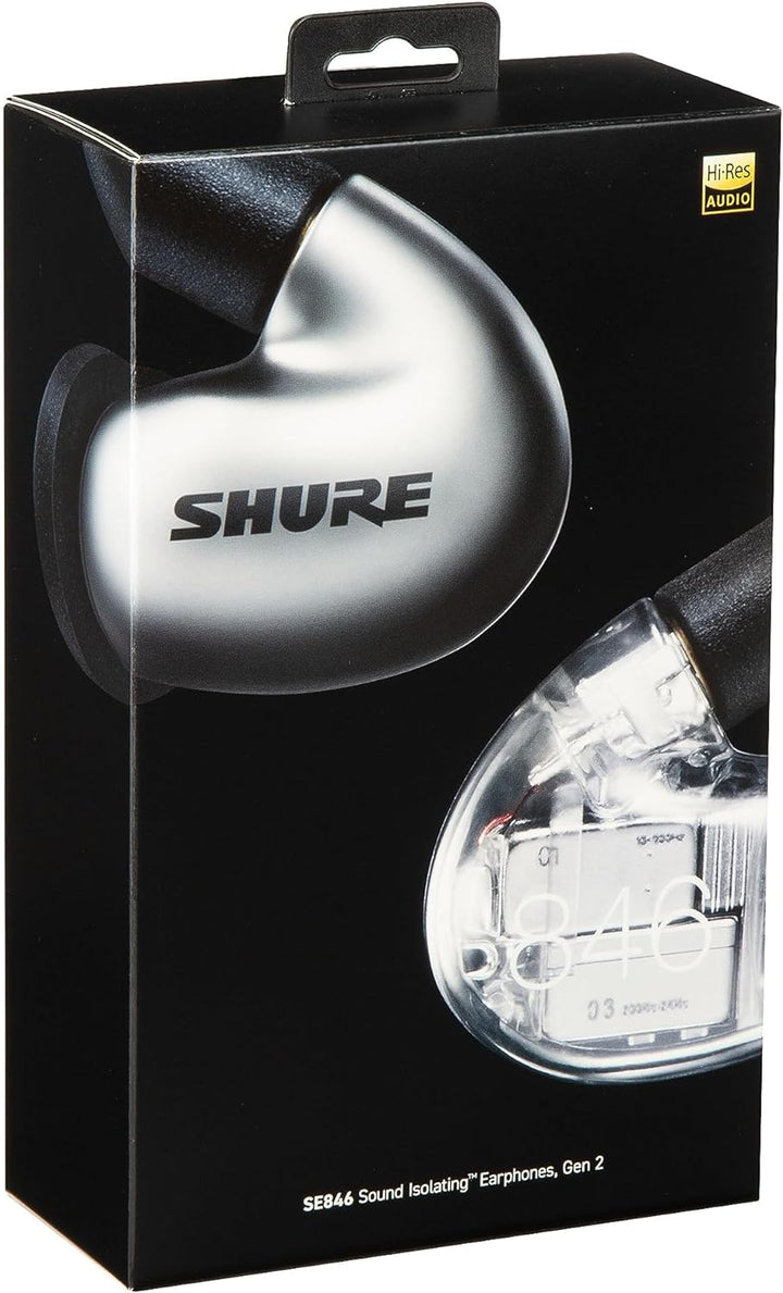 Shure SE846 Kabelgebundene Sound Isolating Ohrhörer, hochauflösender Klang, Vier Treiber, anpassbare