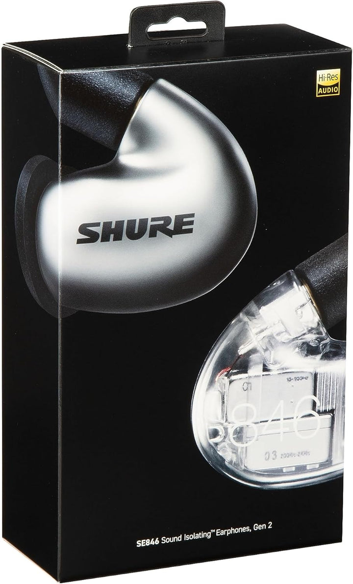 Shure SE846 Kabelgebundene schallisolierende Kopfhörer Gen 2, sichere In-Ear-Ohrhörer, hochwertiger