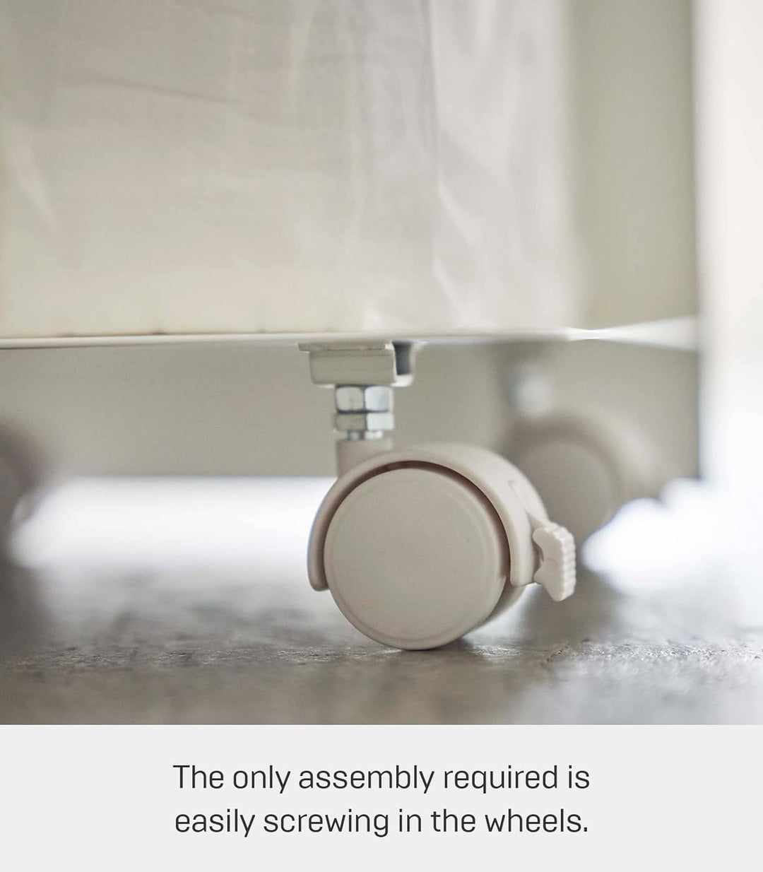 Yamazaki Rollen Toilettenpapierhalter mit Lenkrolle, Legierter Stahl, Weiss, One Size One Size Weiss