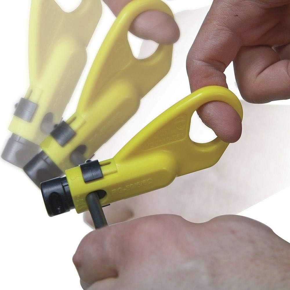 KLEIN TOOLS Koax-Installations- und Kabeltest-Set mit Crimpzange, Abisolierer, Tester und F-Steckern