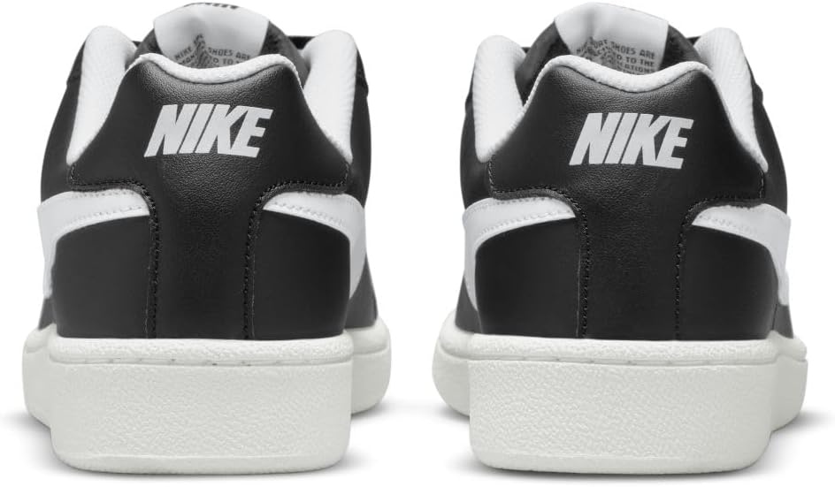 Nike Herren Court Royale Sneakers 42.5 EU Schwarz Black White 010, 42.5 EU Schwarz Black White 010