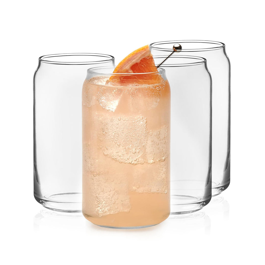 Libbey Klassische Dosengläser, 473 ml, 4 Stück Clear, Clear