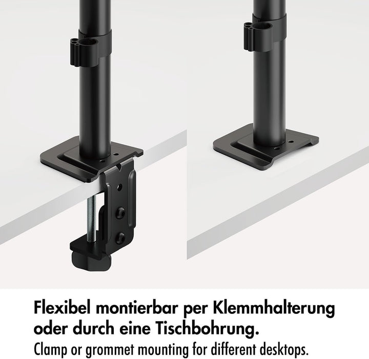 LogiLink Monitor Tischhalterung für 17–32" Bildschirme, 10 kg max., Armlänge 376 mm, VESA 75x75/100x