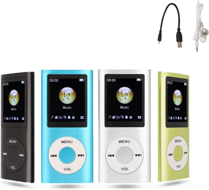 MP3-Musikplayer, MP3-Player, Tragbarer MP3-Player, Schlanker 1,8-Zoll-LCD-Bildschirm, mit Kopfhörer,