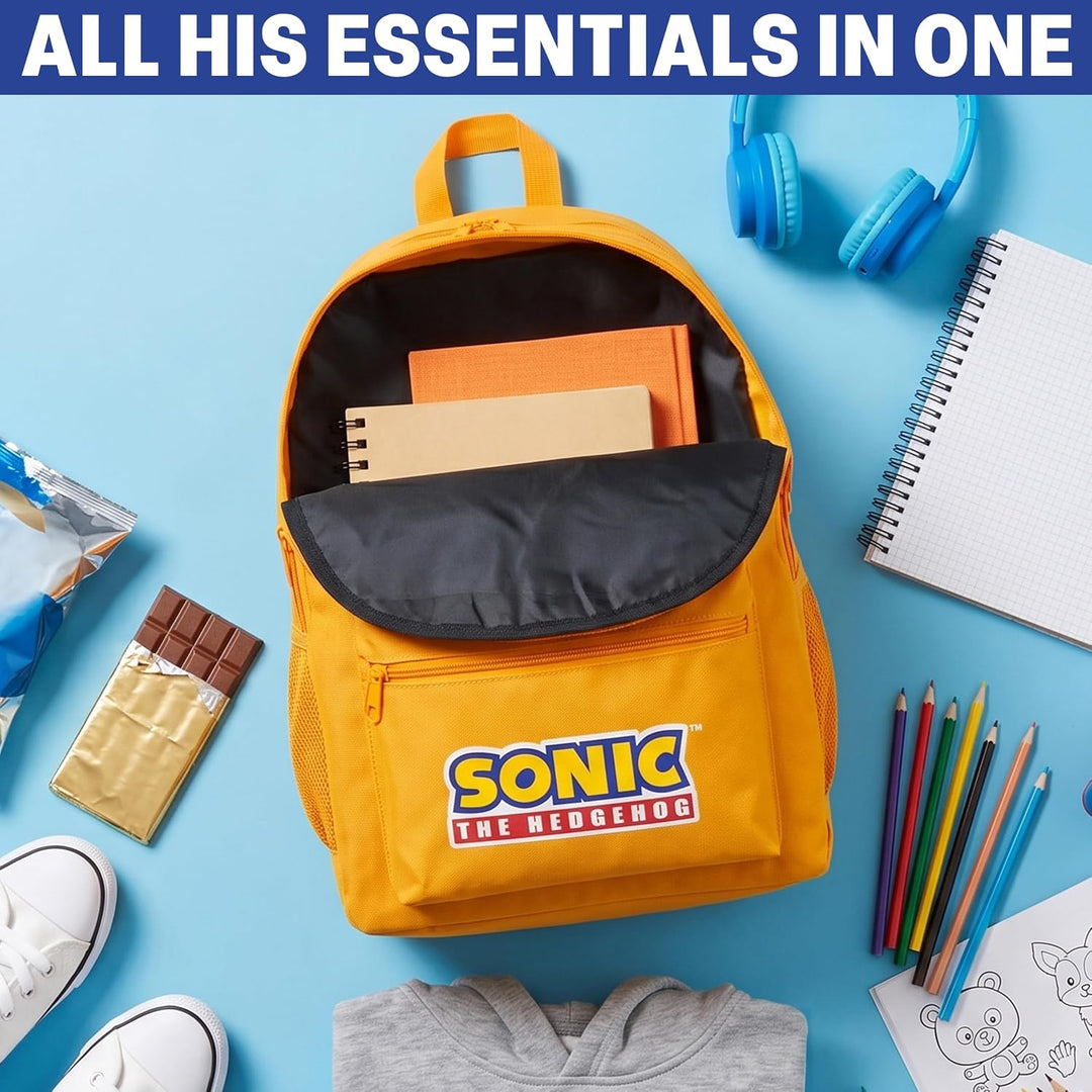 Get Trend Sonic The Hedgehog Rucksack Jungen, 46 x 32 x 16 cm, Verstellbarer Reisetasche für Schule