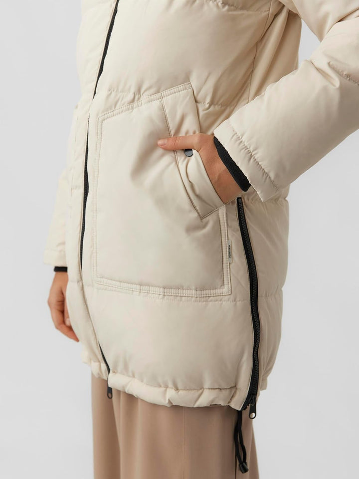 VERO MODA Female Jacke VMOSLO Daune Jacke | Jacket L Oatmeal, L Oatmeal