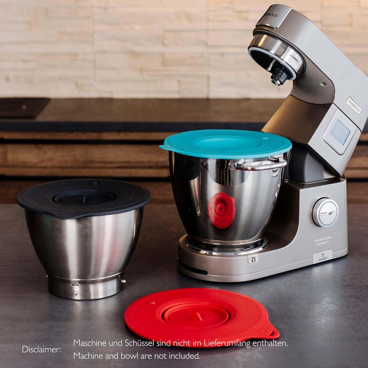 Silikon Profi-Frischhaltedeckel "Überzieher" kompatibel mit Kenwood Chef XL Modellen, spülmaschinenf