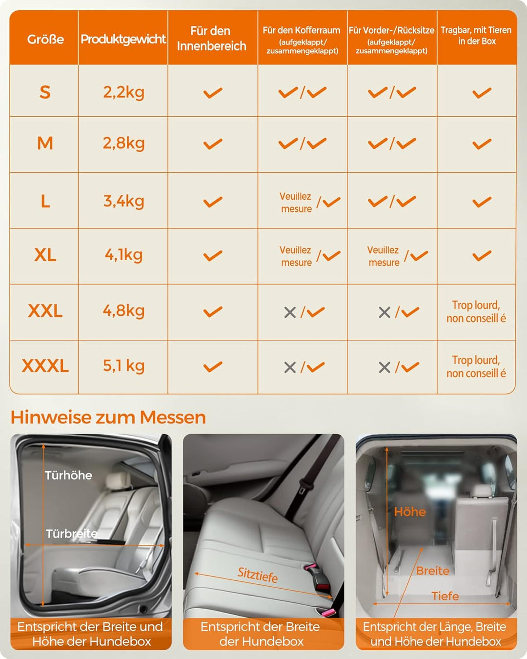 Feandrea Hundebox faltbar, Transportbox Hund, XXXL, Hundetasche, Oxford-Gewebe, Netzstoff, atmungsak