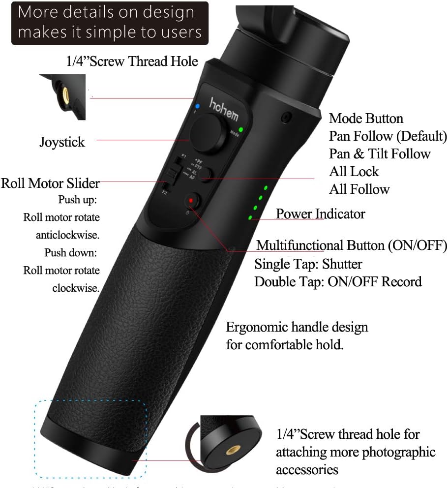 hohem iSteady Pro 3 Action Kameras Gimbal Handheld Gimbal Stabilisator 3 Achsen Splash Proof kompati