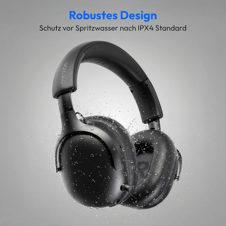 MEDION Over Ear Kopfhörer HX-1 Plus (kabellos, Feed Forward Noise Cancelling, Bluetooth 6.0, Wireles