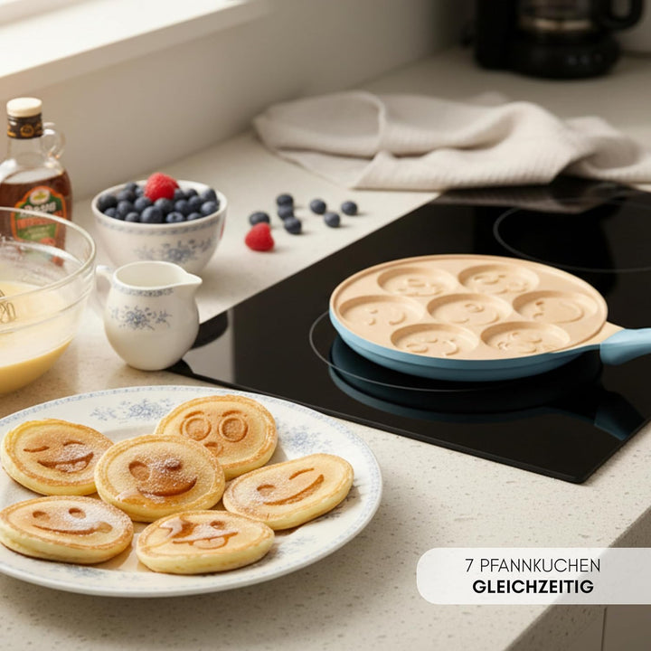 Erreke Pancake Pfanne, Geeignet für Induktion, Antihaft Bratpfanne für Pancakes, Pfannkuchenpfanne,