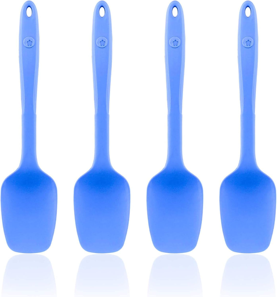 Kochblume Flexlöffel S 4er Set | Premium-Silikon & BPA frei| Hitzebeständig | Spülmaschinenfest | Fa