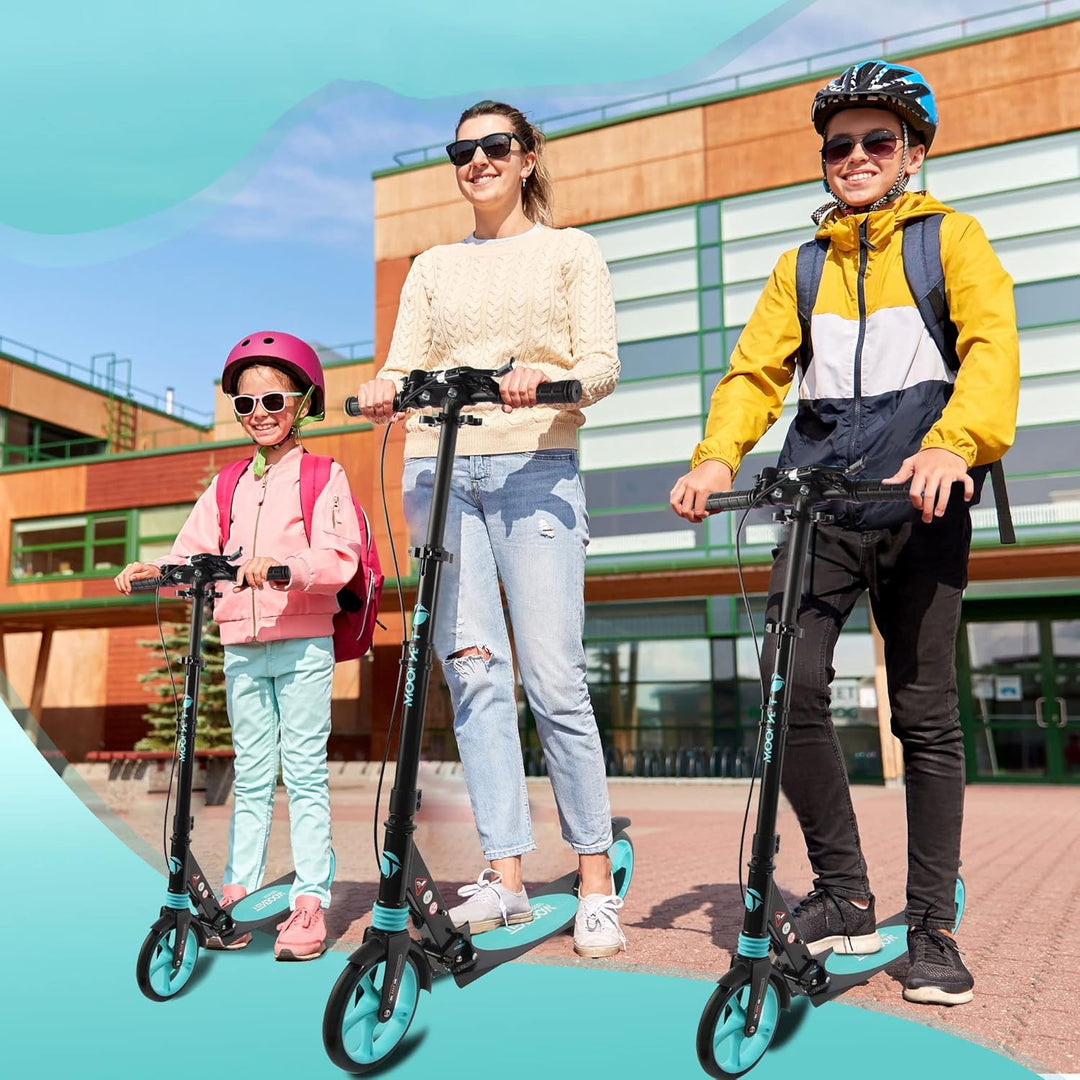 TENBOOM Roller Kinder 10 Jahre, Aluminium Tretroller klappbar Cityroller Höhenverstellbar, Roller Ki