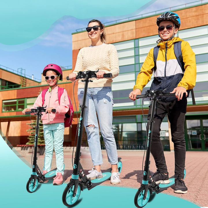 TENBOOM Roller Kinder 10 Jahre, Aluminium Tretroller klappbar Cityroller Höhenverstellbar, Roller Ki