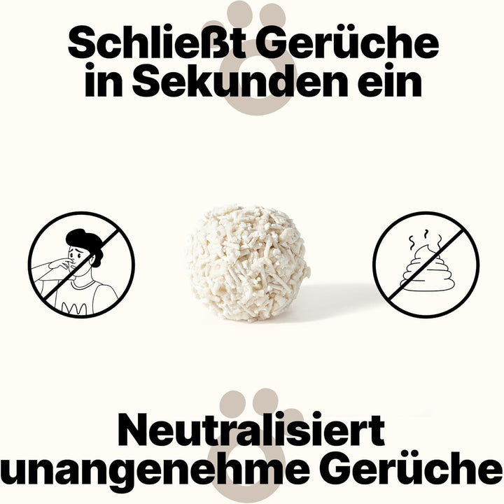Tofu Katzenstreu 7,2 kg – Klumpend, pflanzlich aus Erbsenhülsen, 99% staubfrei, optimale Geruchskont