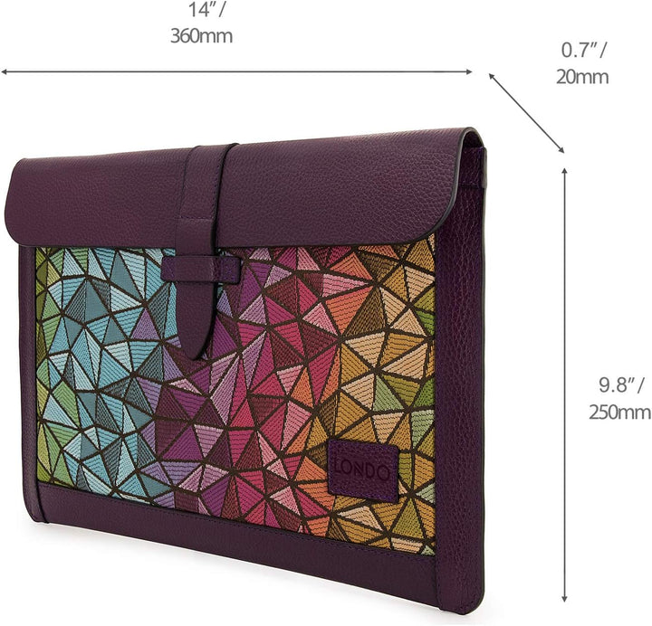 Londo Echtleder Tasche, Hülle für MacBook Pro – 13,3 & 13 Zoll und iPad Pro 12.9 Zoll Kompatibel mit