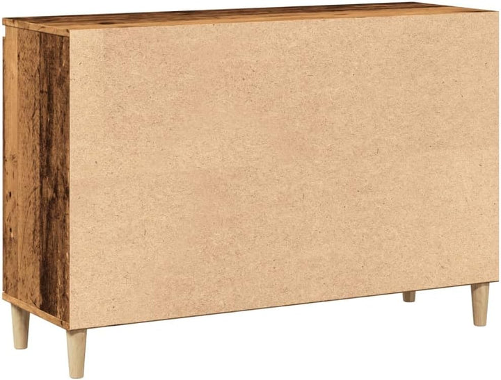 vidaXL Sideboard, Kommode mit 2 Schubladen 2 Türen, Anrichte Schrank für Wohnzimmer, Beistellschrank