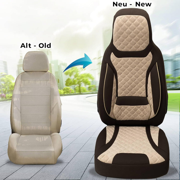 BREMER SITZBEZÜGE Mass Sitzbezüge Schonbezüge für Mercedes B-Klasse W246 T2 T2 - Braun/Beige B-Klass