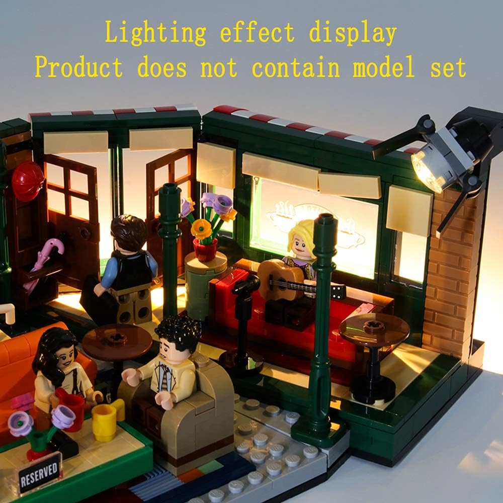 GEAMENT LED Licht-Set für Ideas Friends Central Perk Café - Kompatibel mit Lego 21319 Bausteinen (Mo
