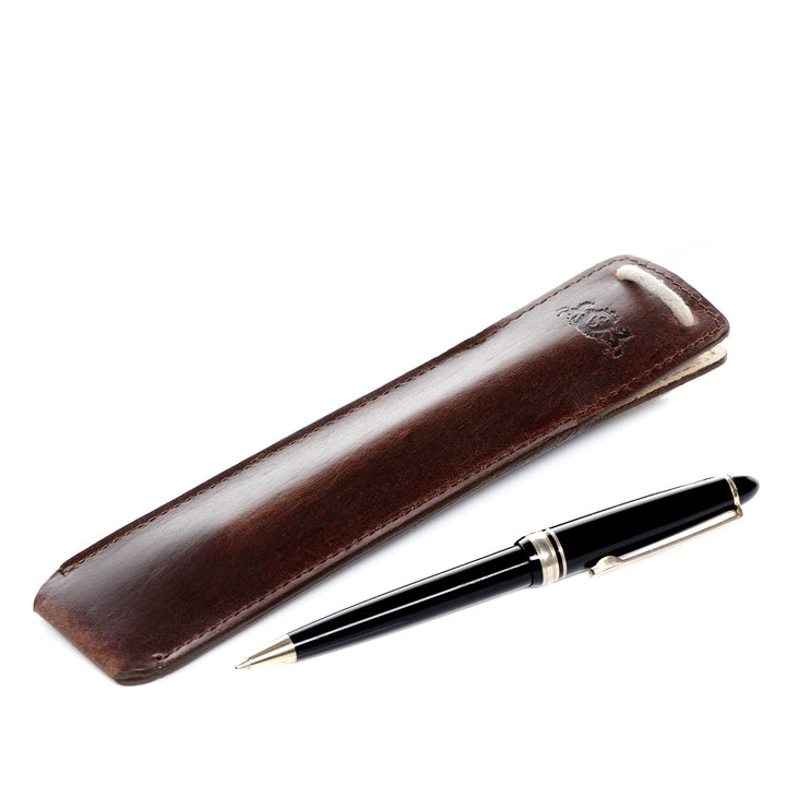 SID & VAIN Etui Tony aus Premium Leder I Federmappe klein für Herren und Damen I Schlampermäppchen b